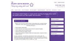 Desktop Screenshot of epilepsydeathsregister.org